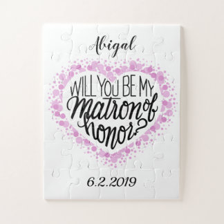 Will you be my Matron of Honour Puzzle