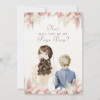 Will You Be My Page Boy Bridal Party Proposal 