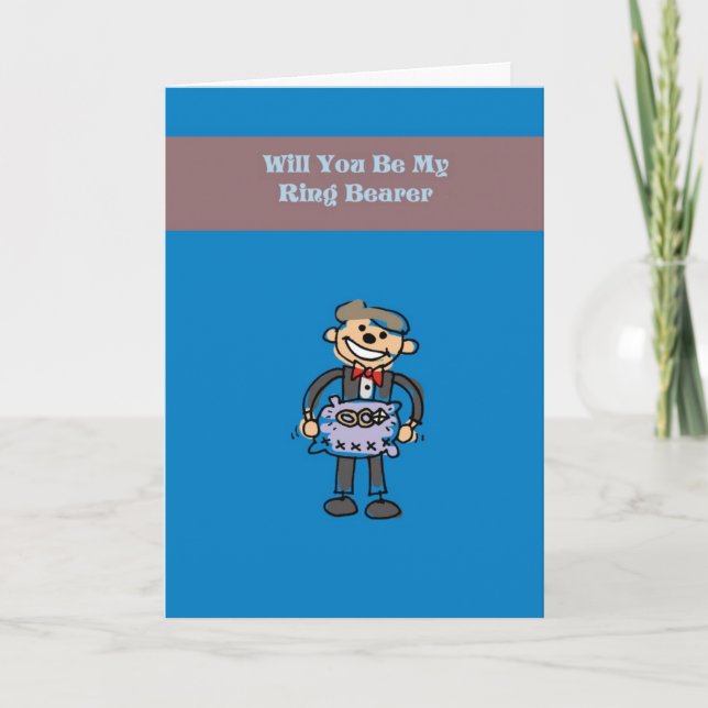 Will You Be My Ring Bearer Card (Front)