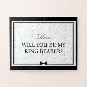 "Will You Be My Ring Bearer" Fun Kids Proposal Jigsaw Puzzle