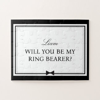 "Will You Be My Ring Bearer" Fun Kids Proposal Jigsaw Puzzle