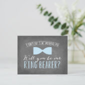 Will you be my Ring Bearer ? | Groomsmen Invitation (Standing Front)