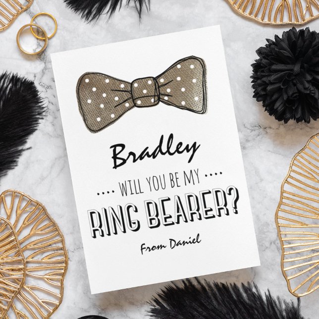 Will You Be My Ring Bearer? | Rustic Wedding Invitation (Creator Uploaded)