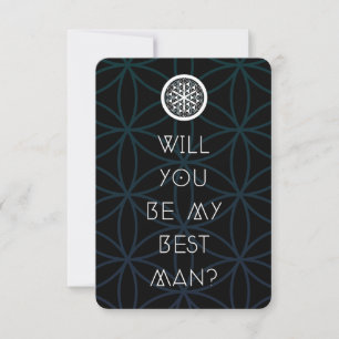 will you be my sacred best man invitation