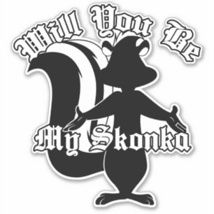 will you be my Skonka Decal Sticker