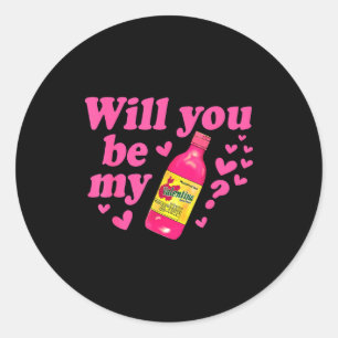 Will You Be My Valentina Salsa Meme Mexican Valent Classic Round Sticker
