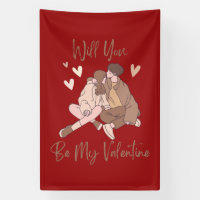Will You Be My Valentine  Banner