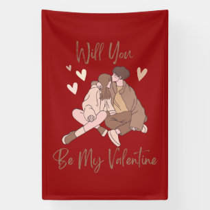 Will You Be My Valentine  Banner