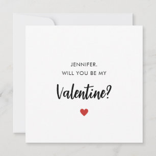 Will You Be My Valentine Card