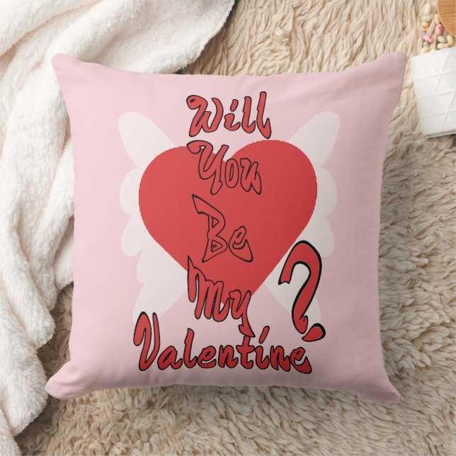 Will You Be My Valentine? Cushion (Blanket)