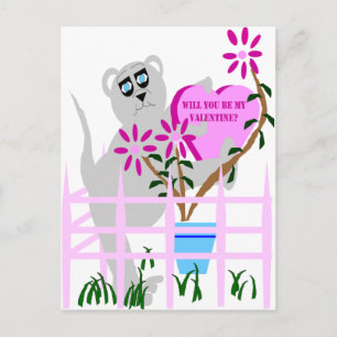 Will You Be My Valentine? Holiday Postcard