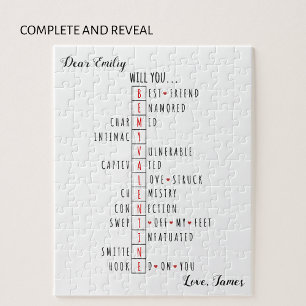 Will You Be My Valentine - New Love Declaration   Jigsaw Puzzle