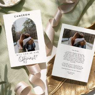 Will you be our Officiant Minimalist Photo 2-sided