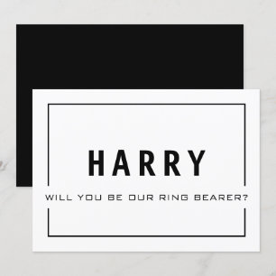 Will You Be Our Ring Bearer? Groomsman Card