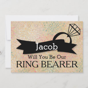 Will You Be Our Ring Bearer Invitation