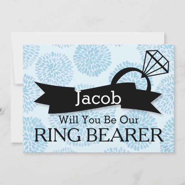 Will You Be Our Ring Bearer Invitation (Front)