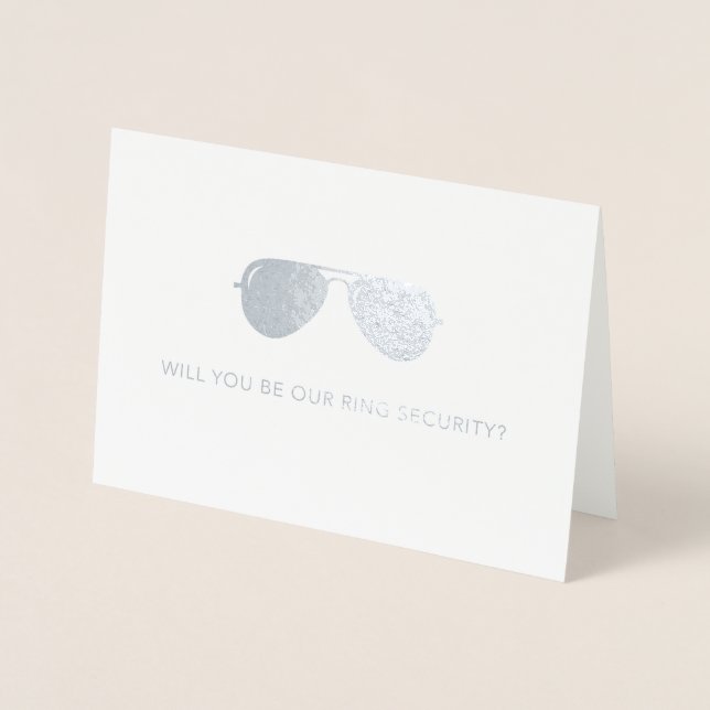 Will you be our ring security card - Wedding party (Front)