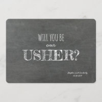 Will you be our Usher Proposal Card