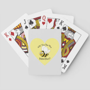 Will You Bee My Valentine? Playing Cards