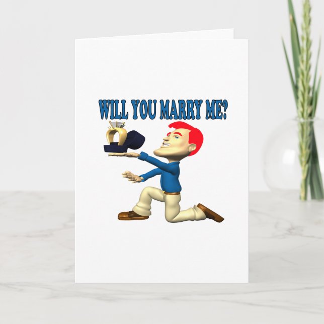 Will You Marry Me 12 Card (Front)