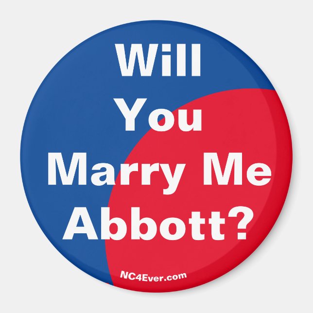 Will You Marry Me Abbott? Magnet (Front)