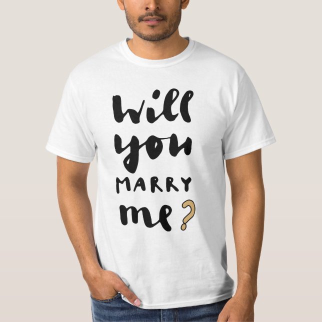 Will you marry me baby bodysuit (Front)