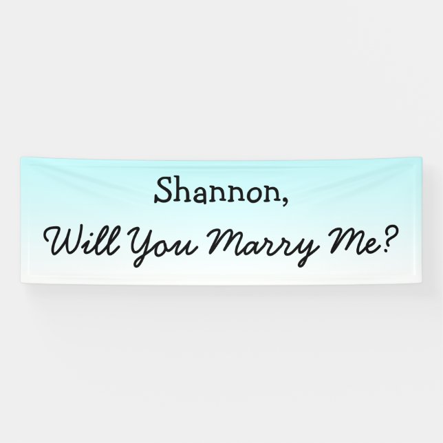 Will you Marry Me Banner (Horizontal)