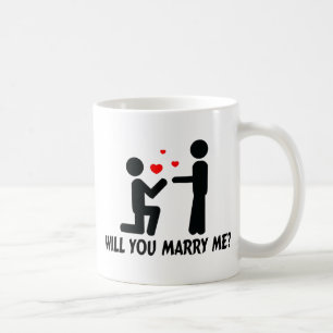 Will You Marry Me Bended Knee Man & Man Coffee Mug