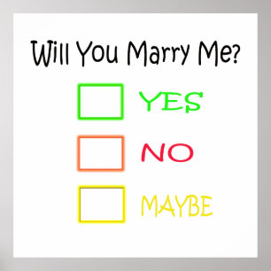 Will You Marry Me by Shirley Taylor Poster