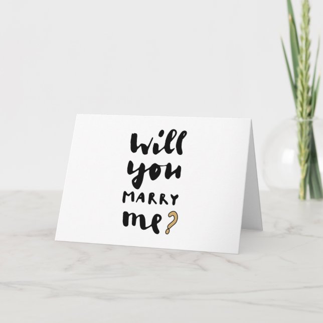 Will you marry me card (Front)