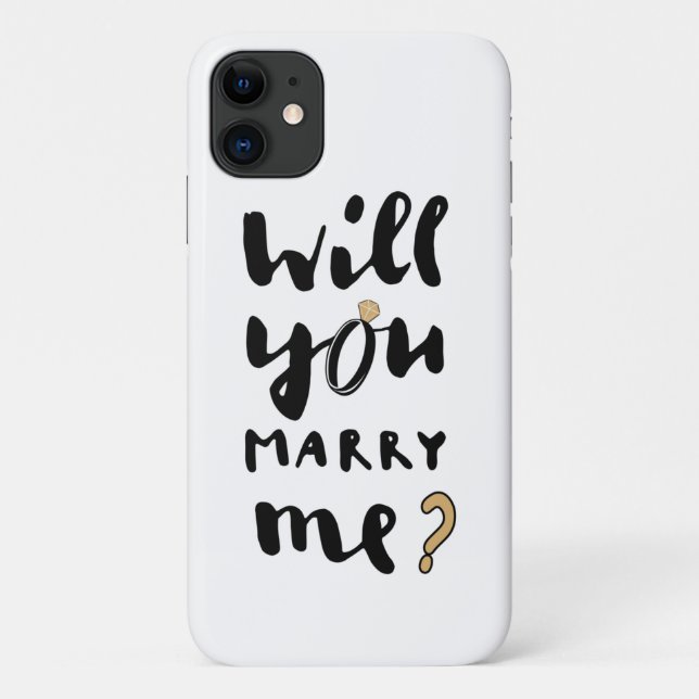 Will you marry me Case-Mate iPhone case (Back)