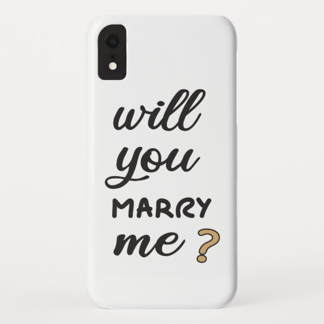 Will you marry me? Case-Mate iPhone case (Back)