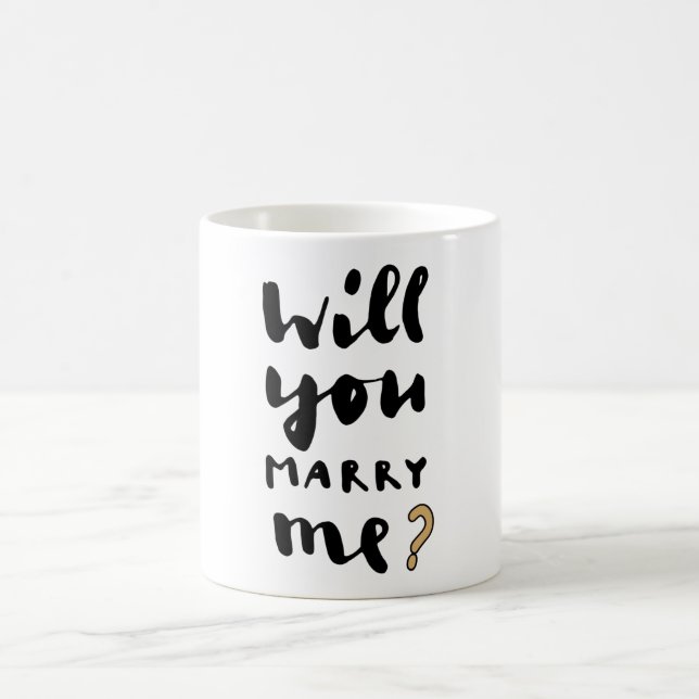 Will you marry me coffee mug (Center)