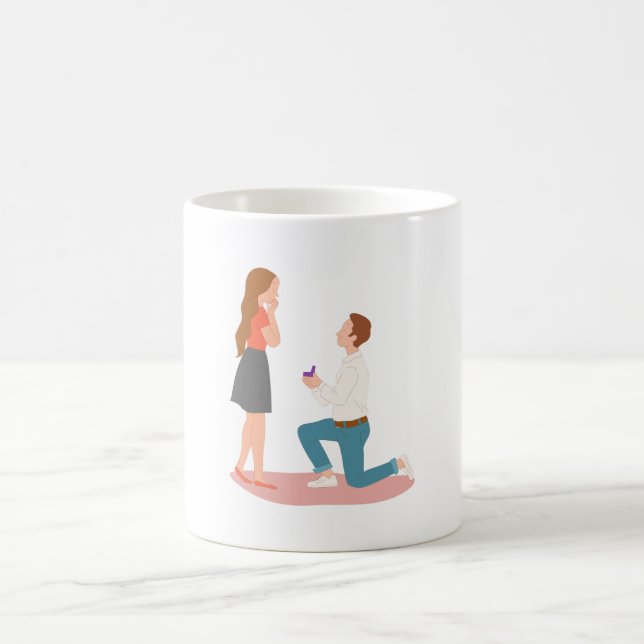 Will you marry me coffee mug (Center)