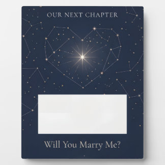 Will You Marry Me Constellation Marriage Proposal Plaque
