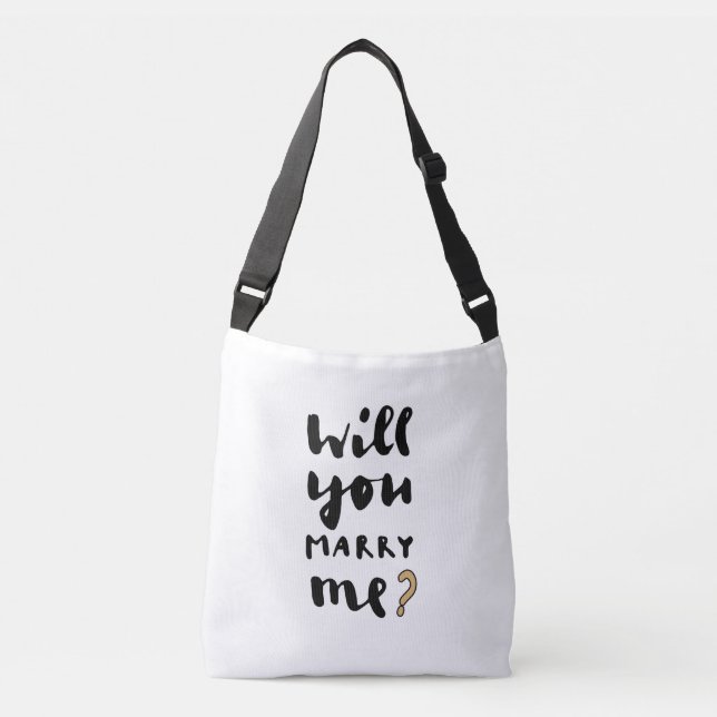 Will you marry me crossbody bag (Front)