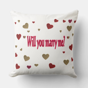 Will you marry me? cushion