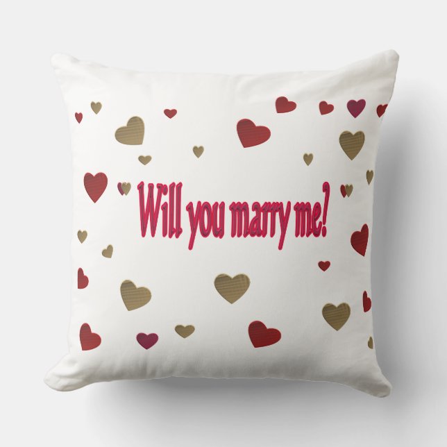Will you marry me? cushion (Front)