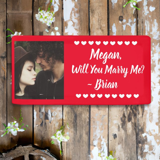 Will you Marry Me Custom Name and Photo  Banner (Creator Uploaded)