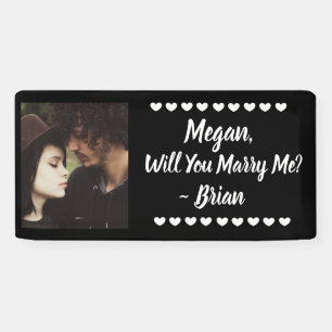 Will you Marry Me Custom Name and Photo  Banner