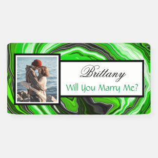 Will you Marry Me Custom Name Proposal Banner