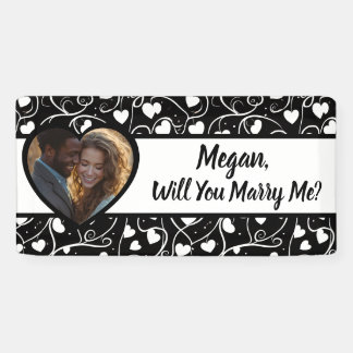Will you Marry Me Custom Name Proposal Banner
