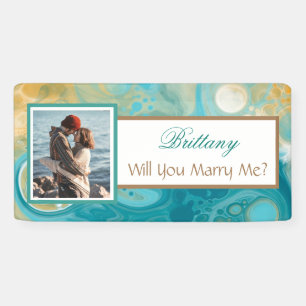 Will you Marry Me Custom Name Proposal Banner