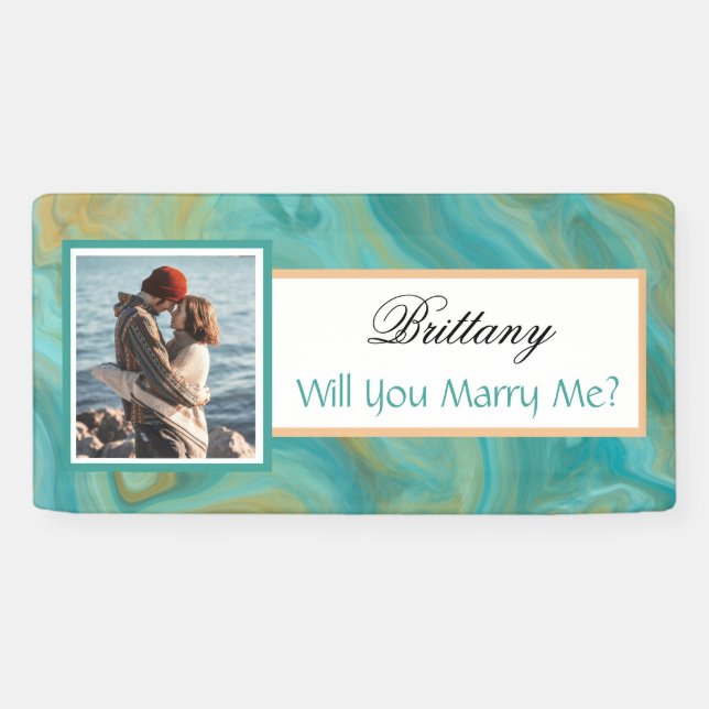 Will you Marry Me Custom Name Proposal    Banner (Horizontal)