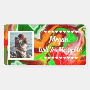 Will you Marry Me Custom Name Proposal Banner