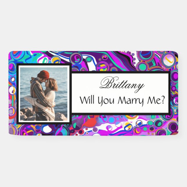 Will you Marry Me Custom Name Proposal    Banner (Horizontal)