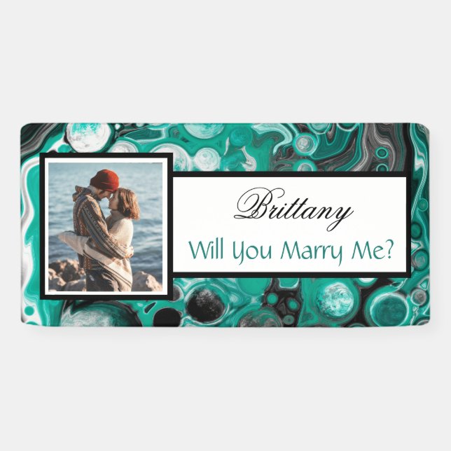 Will you Marry Me Custom Name Proposal Banner (Horizontal)