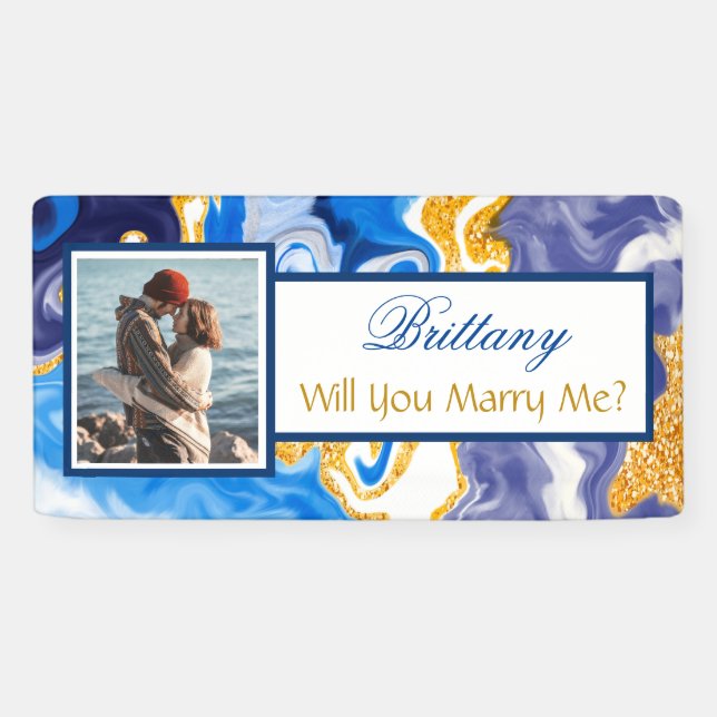 Will you Marry Me Custom Name Proposal   Banner (Horizontal)