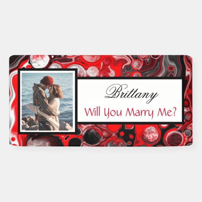 Will you Marry Me Custom Name Proposal    Banner (Horizontal)