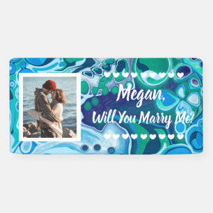 Will you Marry Me Custom Name Proposal Banner
